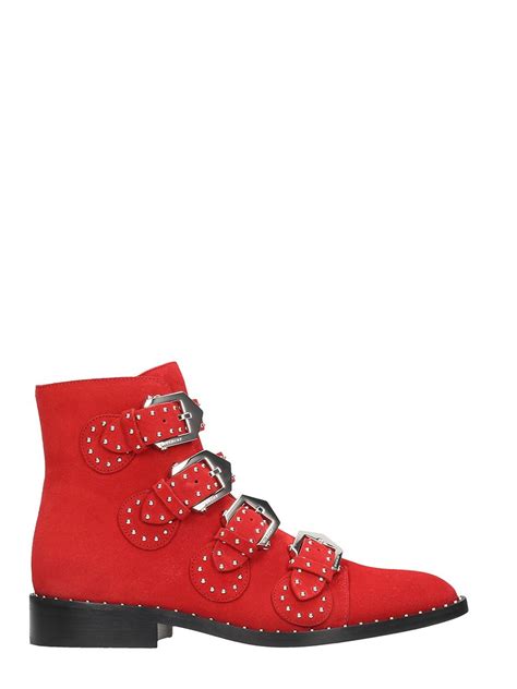 givenchy matte red|red Givenchy boots.